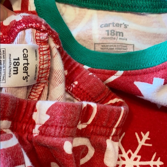Carters holiday PJ set. Used, good condition. - Picture 4 of 5